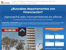 Tablet Screenshot of departamentosrosario.com